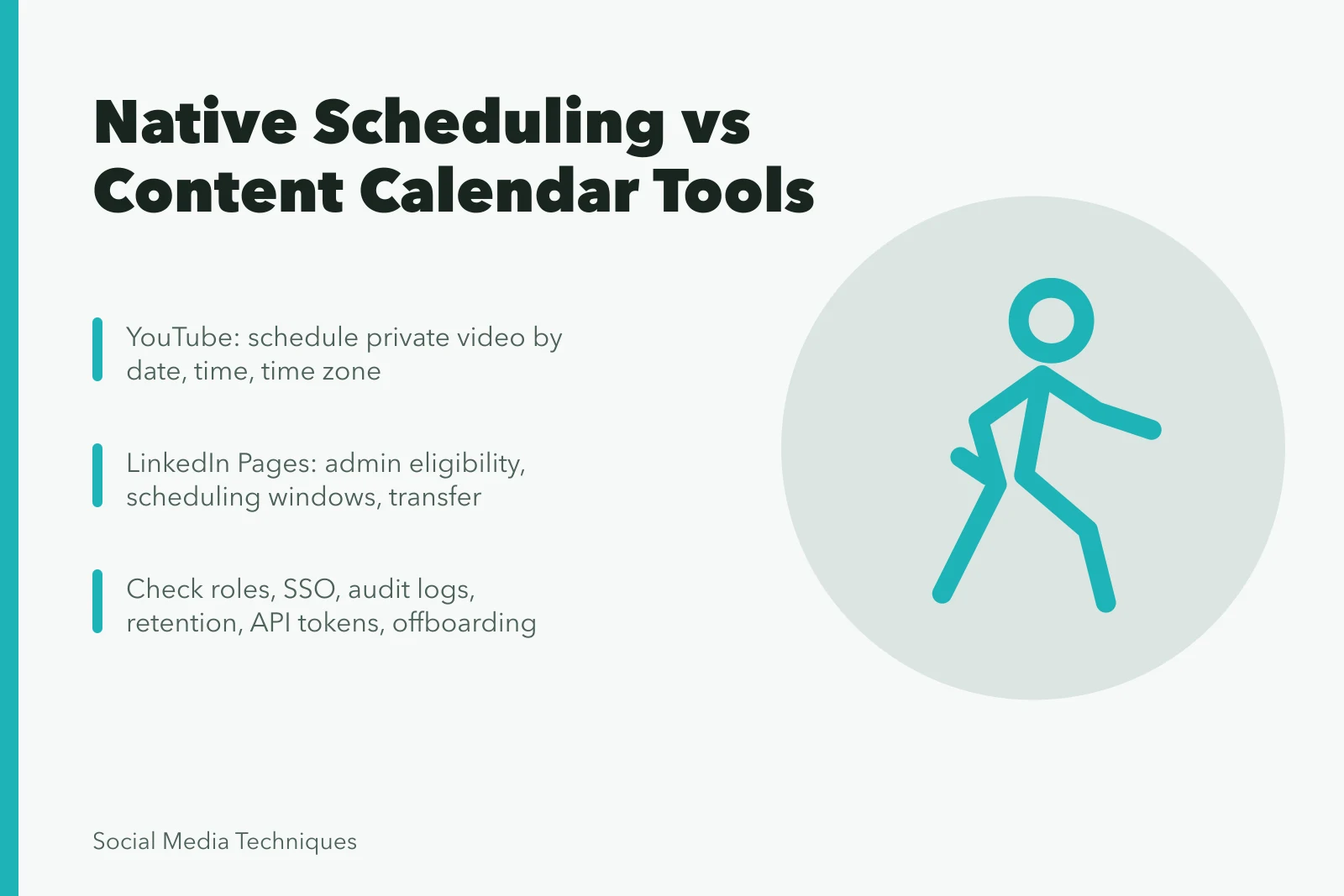 Comparison of native scheduling and dedicated content calendar tools for teams. Comparing native scheduling against a dedicated content calendar tool